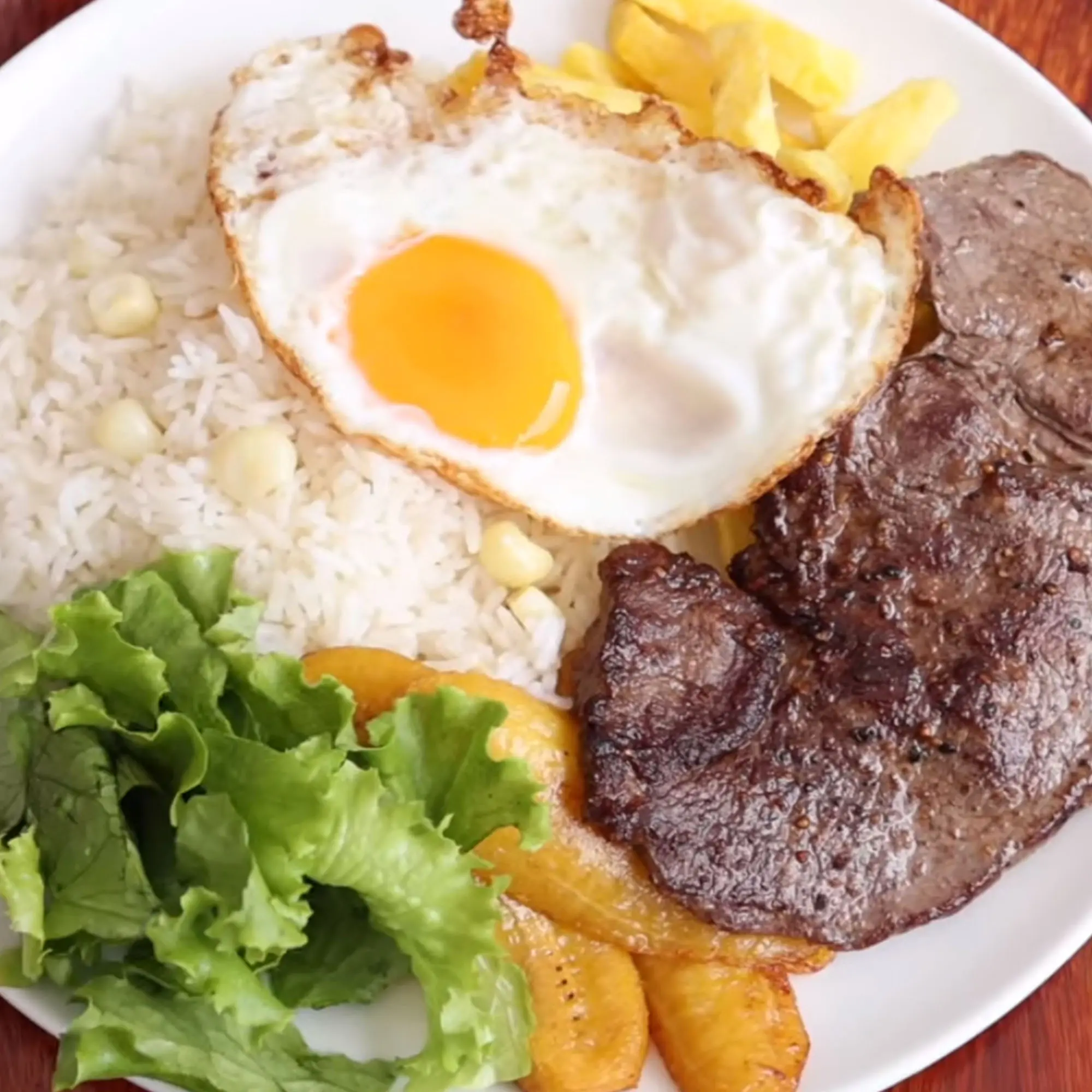 Imagen de Bistec a lo Pobre